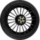 Coastal Moto Atlantic Rear Wheel - Black Cut (18") | Dunlop Tire (180/55B18) - 0336-0027  PKG-ATL185BC-ABST